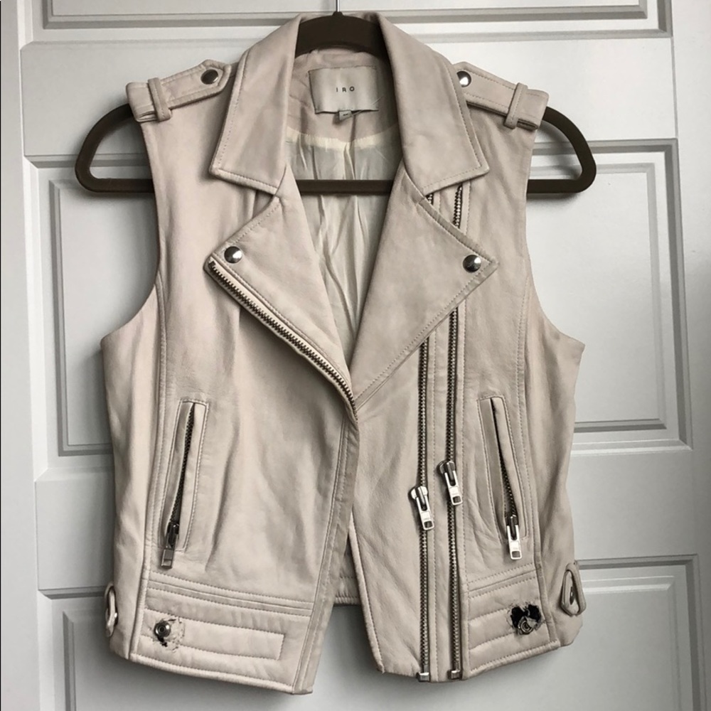 IRO leather vest